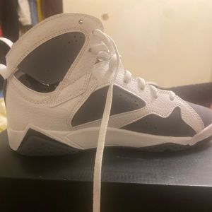 air jordan 7 white and university purple size 6 men